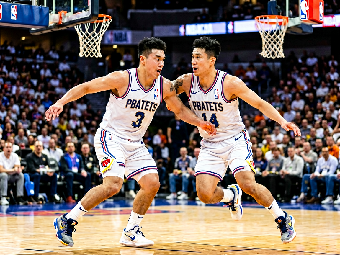 NBA篮球比赛激烈对抗场景